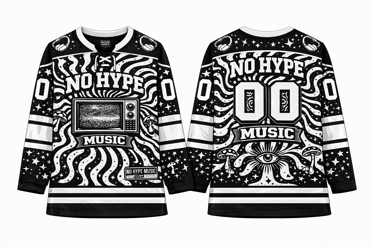 NO HYPE MUSIC HOCKEY JERSEY
